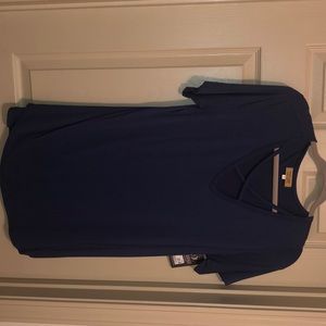 Navy piko shirt